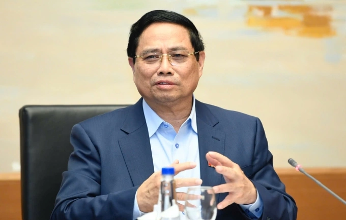 Thủ tướng Phạm Minh Chính phát biểu tại thảo luận tổ chiều 4/11. Ảnh: Hoàng Phong