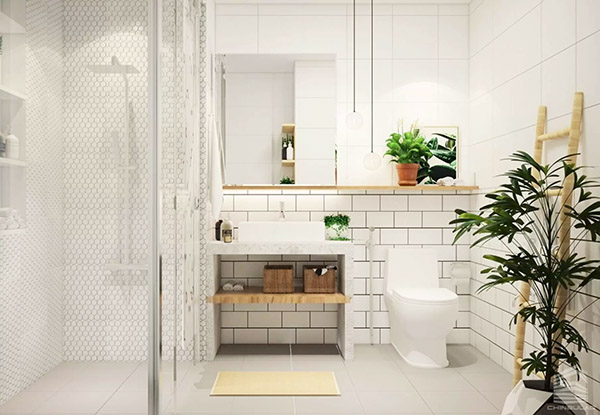 Những cách đơn giản khiến không gian phòng tắm rộng bất ngờ- Ảnh 3. Những cách đơn giản khiến không gian phòng tắm rộng bất ngờ- Ảnh 3.