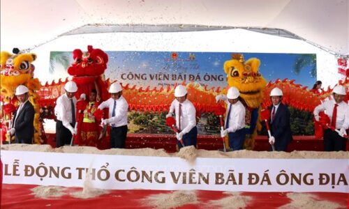 Khởi công chỉnh trang khu vực bãi biển đá Ông Địa